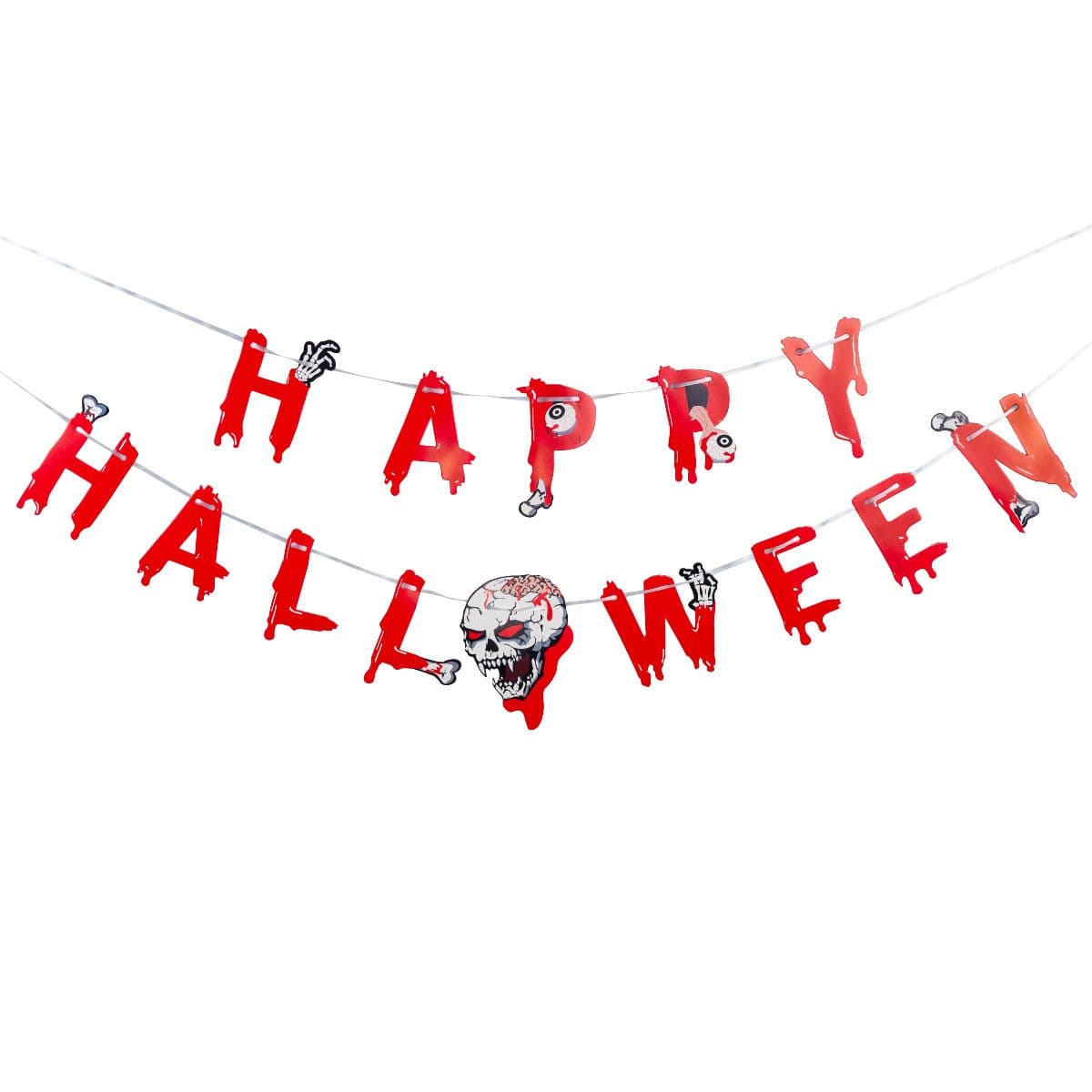 Zestaw ozdobny Halloween – girlanda, balony i obrus