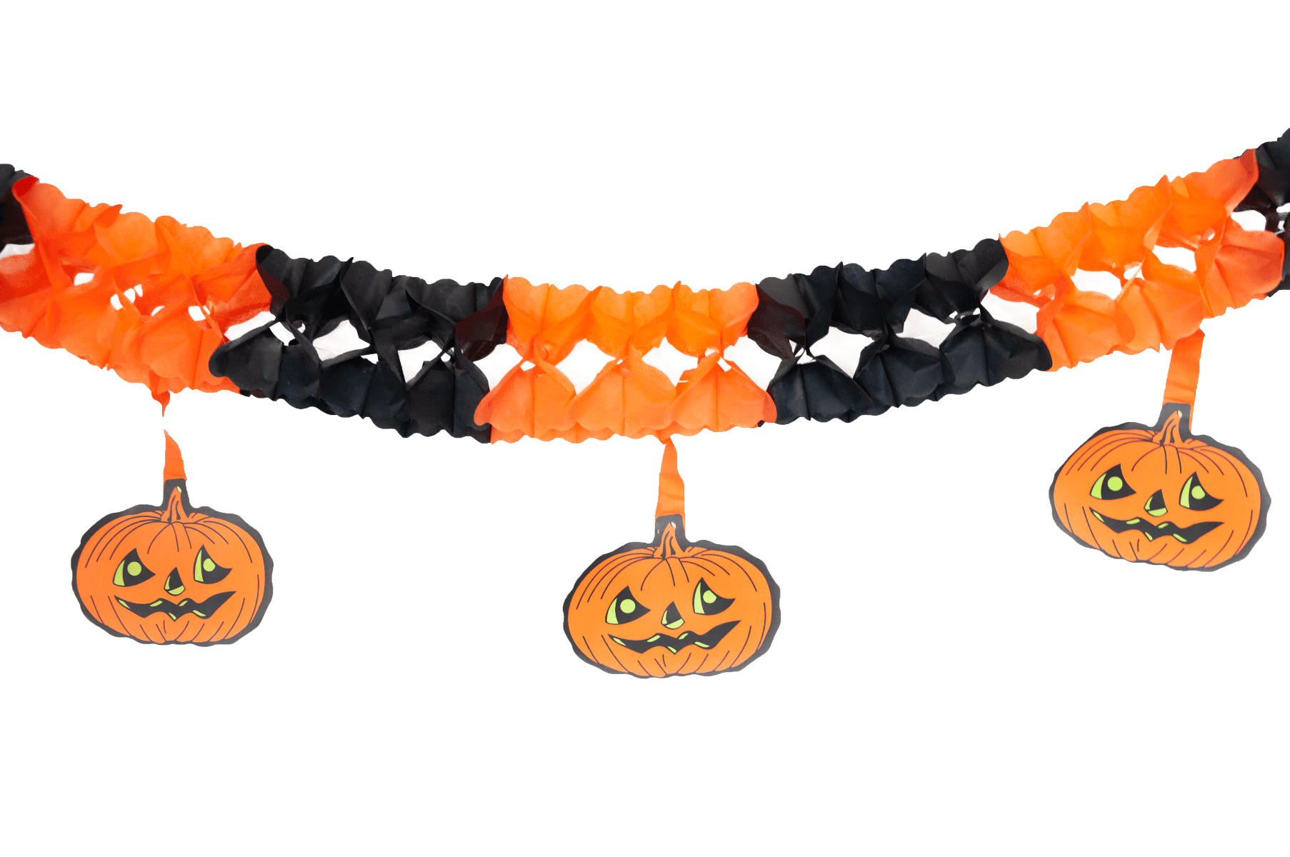 Girlanda papierowa dynie – baner Halloween 3 m