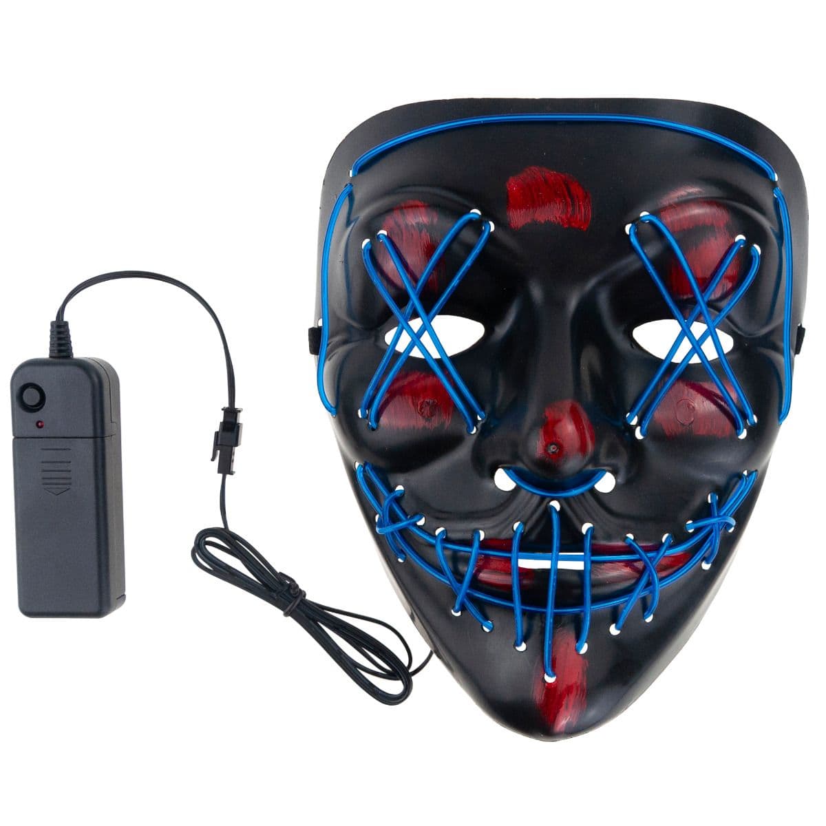 Maska LED Purge – świecąca maska na Halloween imprezę