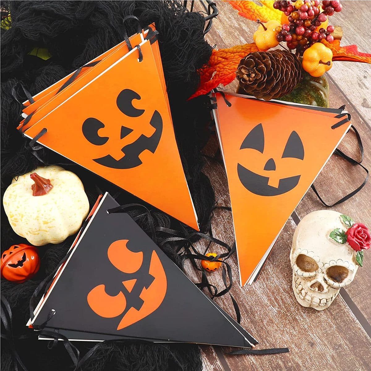 Halloweenowa girlanda balonowa 3 m – duża dekoracja sali i domu