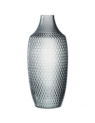 Wazon szklany  h 40cm szary POESIA - Leonardo
