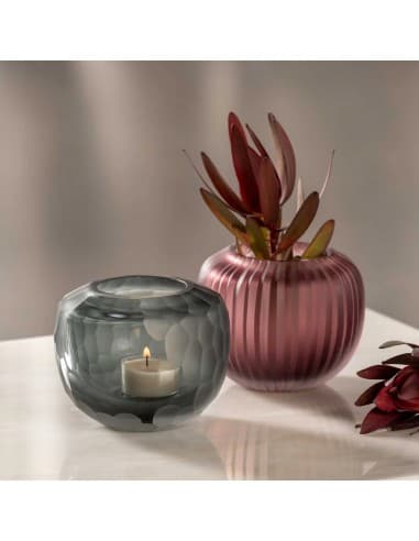 Wazon szklany 9 cm jagodowy  BELLAGIO - Leonardo