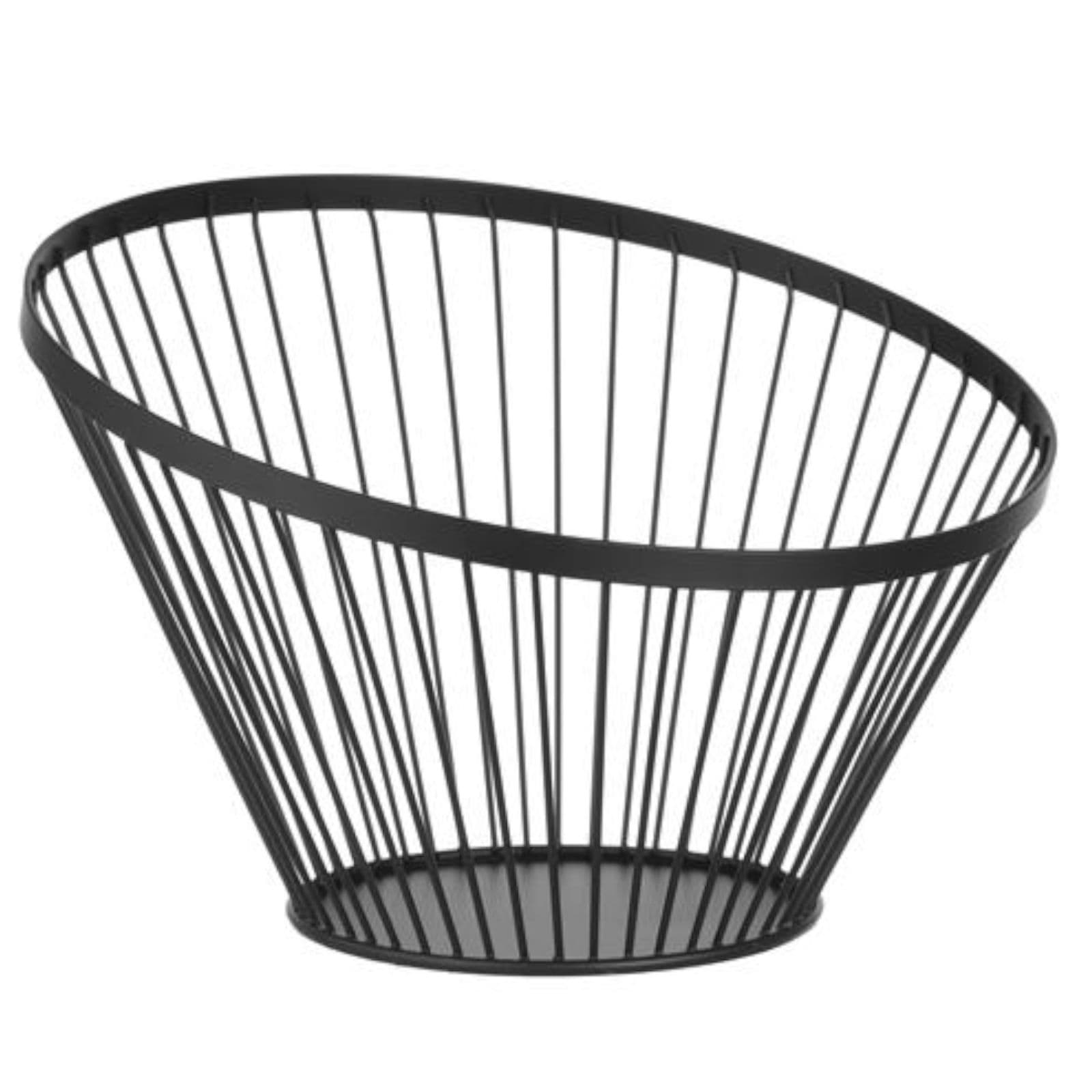 Koszyk druciany na owoce czarny mat 30 cm – Hendi