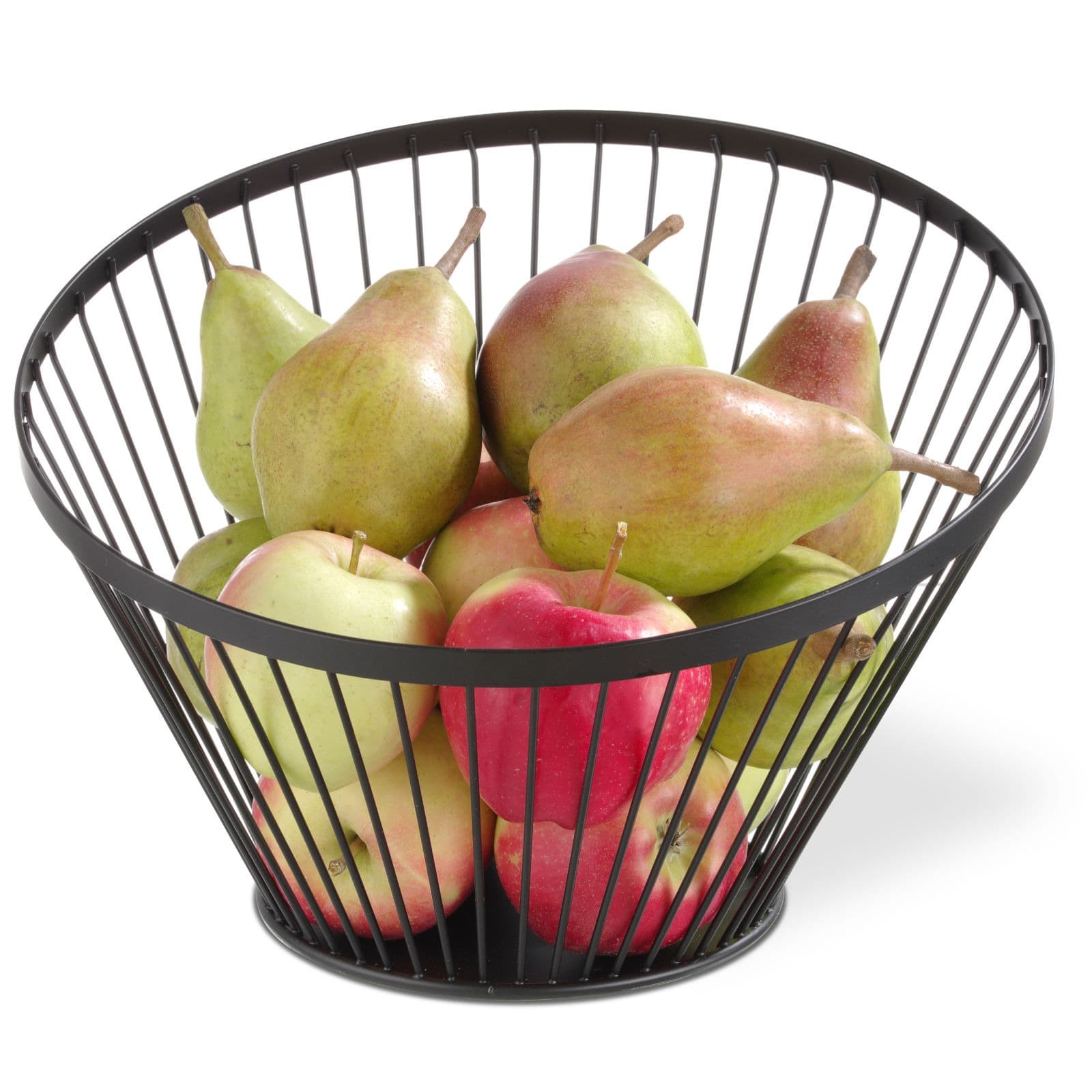 Koszyk druciany na owoce czarny mat 30 cm – Hendi