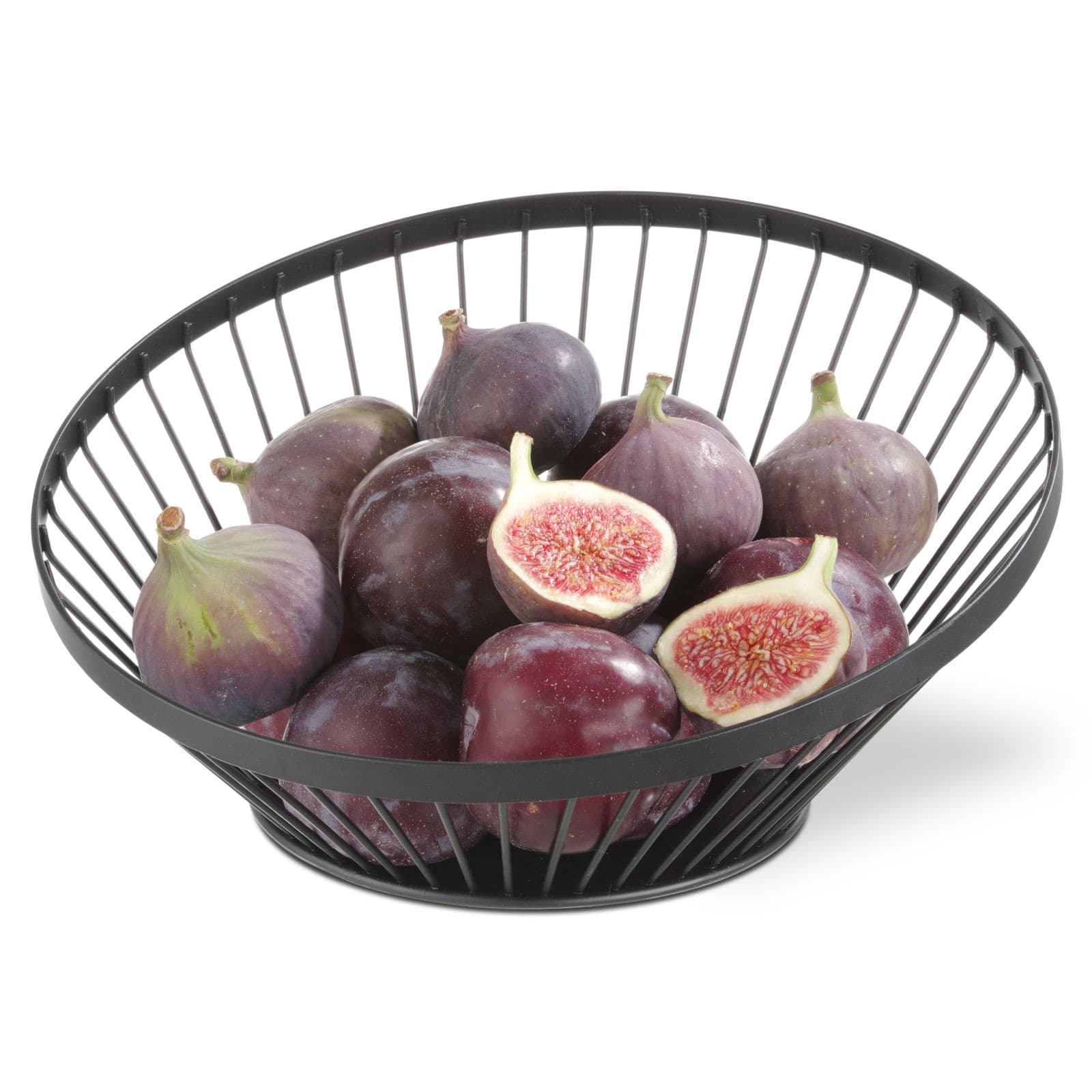Koszyk druciany na owoce czarny mat 28 cm – Hendi