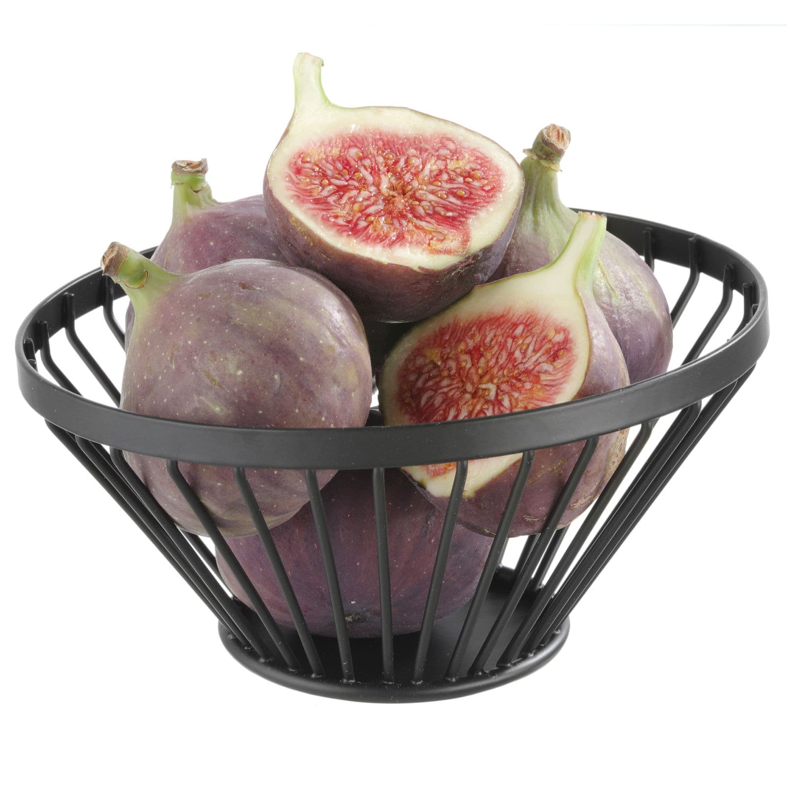 Koszyk druciany na owoce czarny mat 15 cm – Hendi